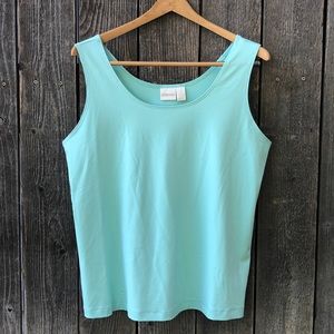 Chico’s mint tank nylon/spandex 3 (XL)